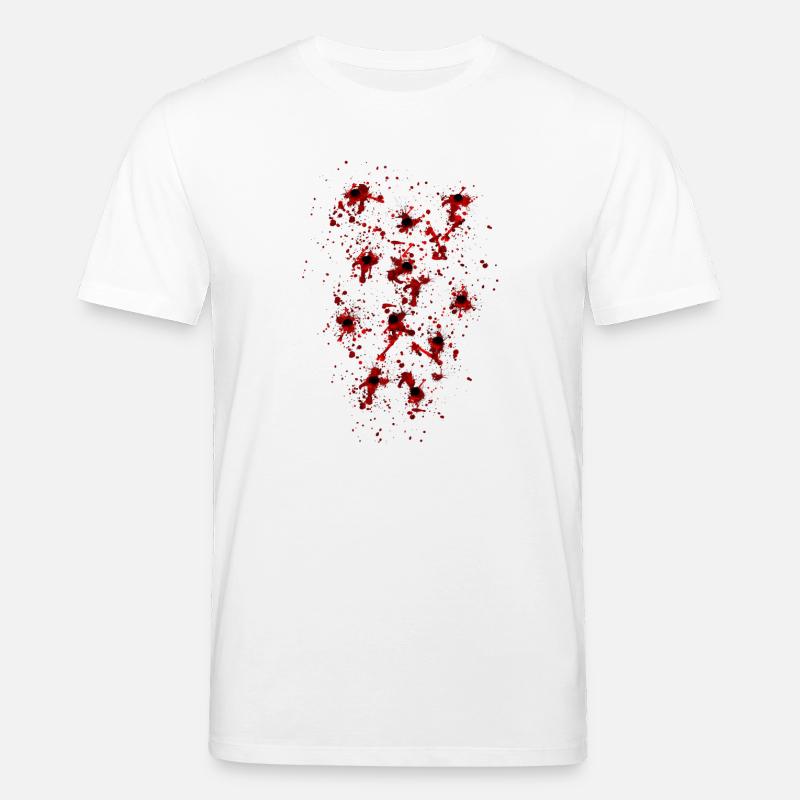 Einschusslöcher - Stanley/Stella Unisex Bio-T-Shirt CREATOR  - Weiß