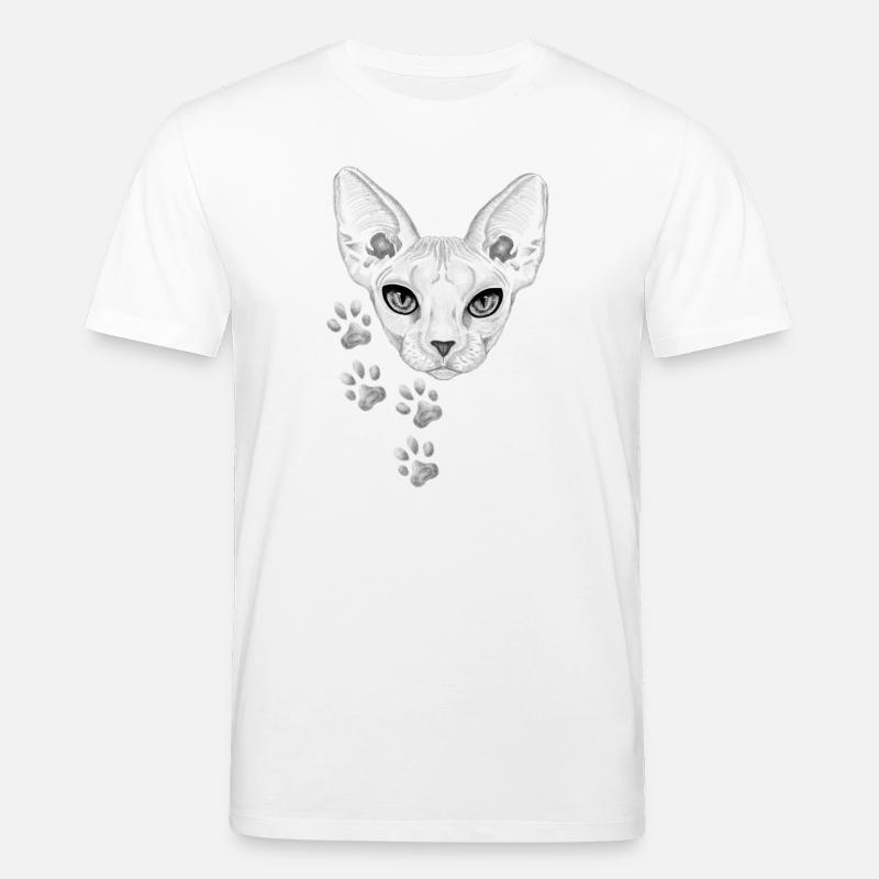 Cat - Stanley/Stella Unisex Bio-T-Shirt CREATOR - Weiß