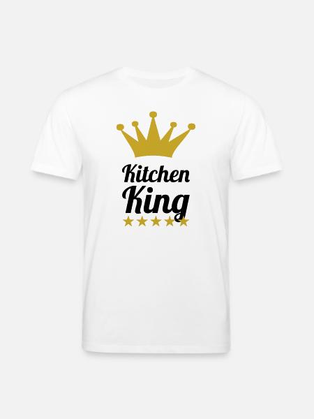 The King of Cooking - Stanley/Stella CREATOR Unisex Organic T-Shirt - white
