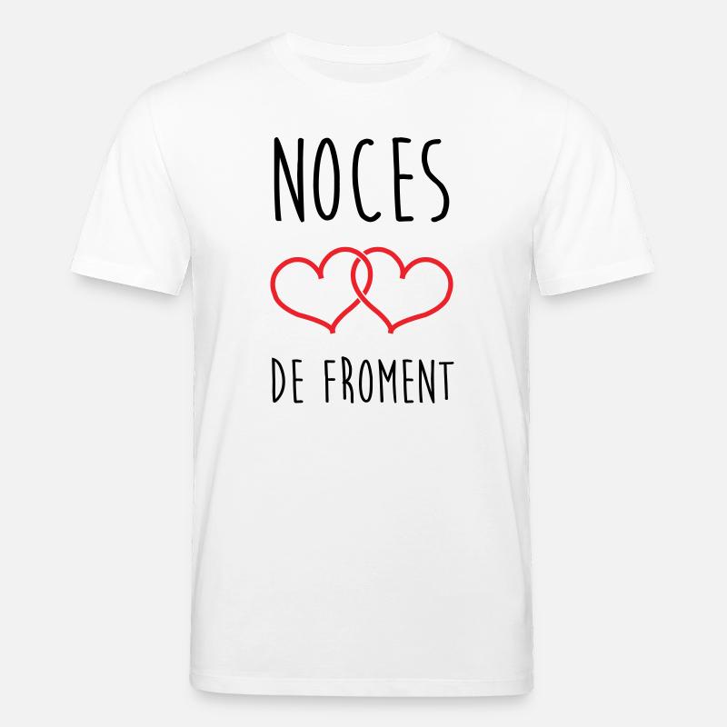 Weizenhochzeit 3 Jahre Ehe - Stanley/Stella Unisex Bio-T-Shirt CREATOR  - Weiß