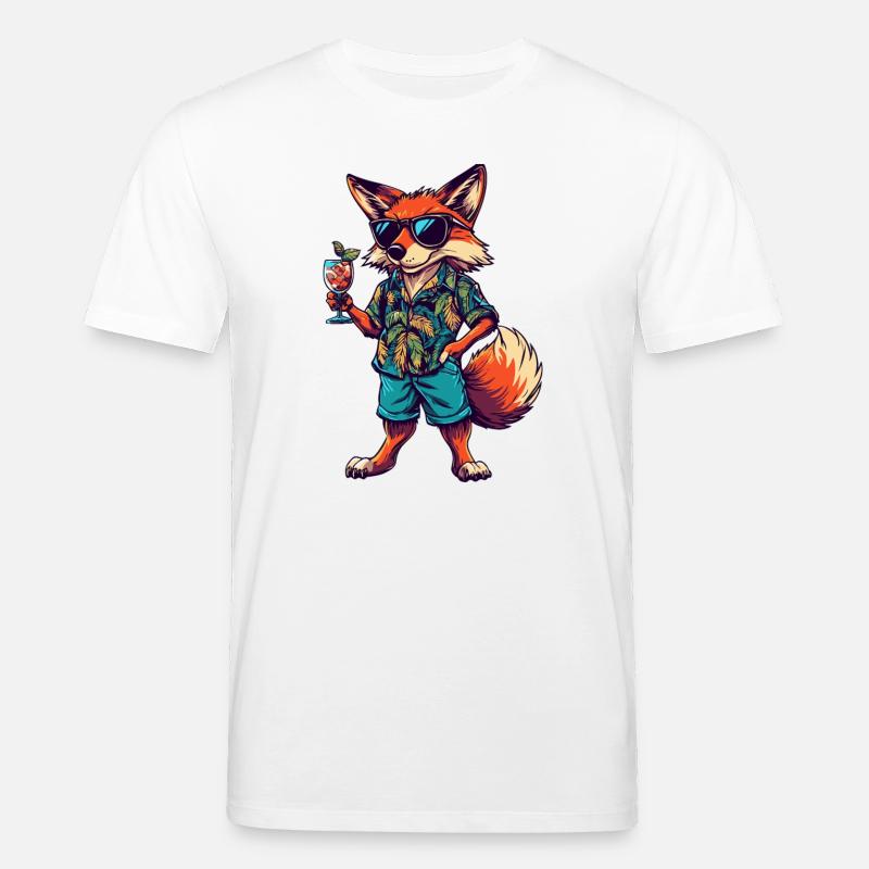 Fuchs Comic Sommer - Stanley/Stella Unisex Bio-T-Shirt CREATOR - Weiß