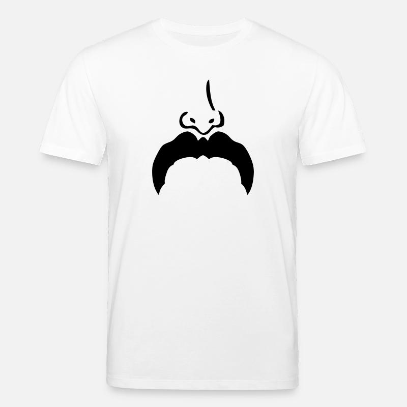 Schnurrbart Schnurrbart Nase nose7 - Stanley/Stella Unisex Bio-T-Shirt CREATOR  - Weiß