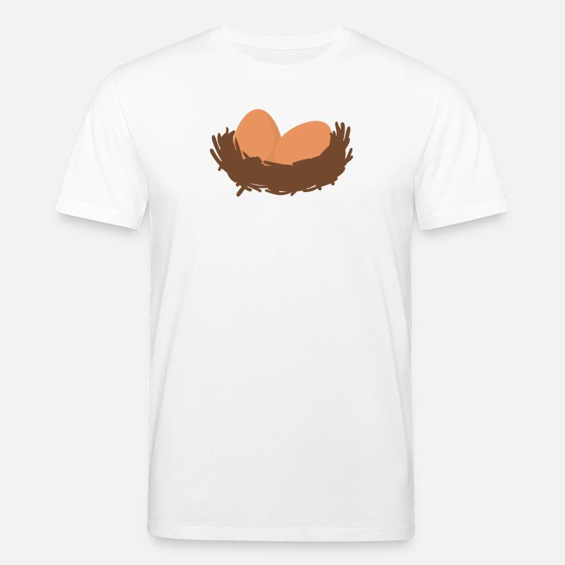 Eggs Nest Egg Easter - Stanley/Stella CREATOR Unisex Organic T-Shirt - white