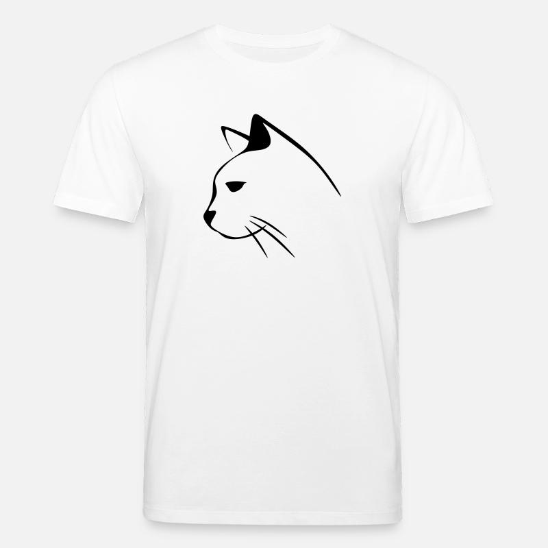 Katzengesicht - Stanley/Stella Unisex Bio-T-Shirt CREATOR  - Weiß