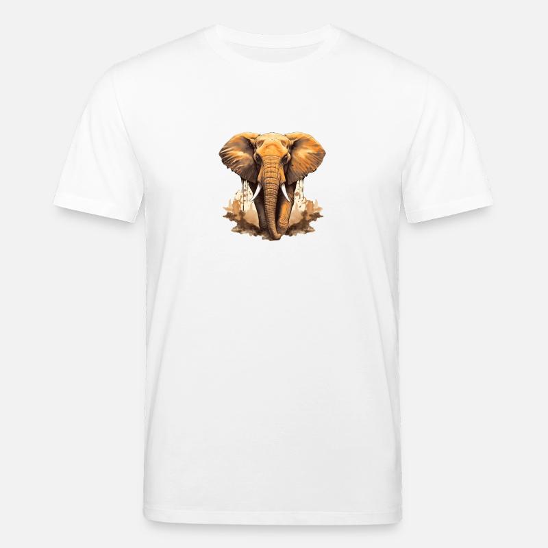 Elefant - Stanley/Stella Unisex Bio-T-Shirt CREATOR  - Weiß