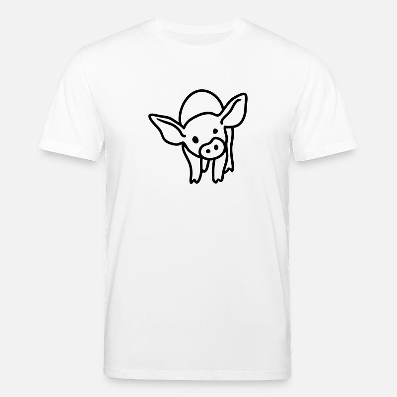 Ferkel - line - Stanley/Stella Unisex Bio-T-Shirt CREATOR  - Weiß