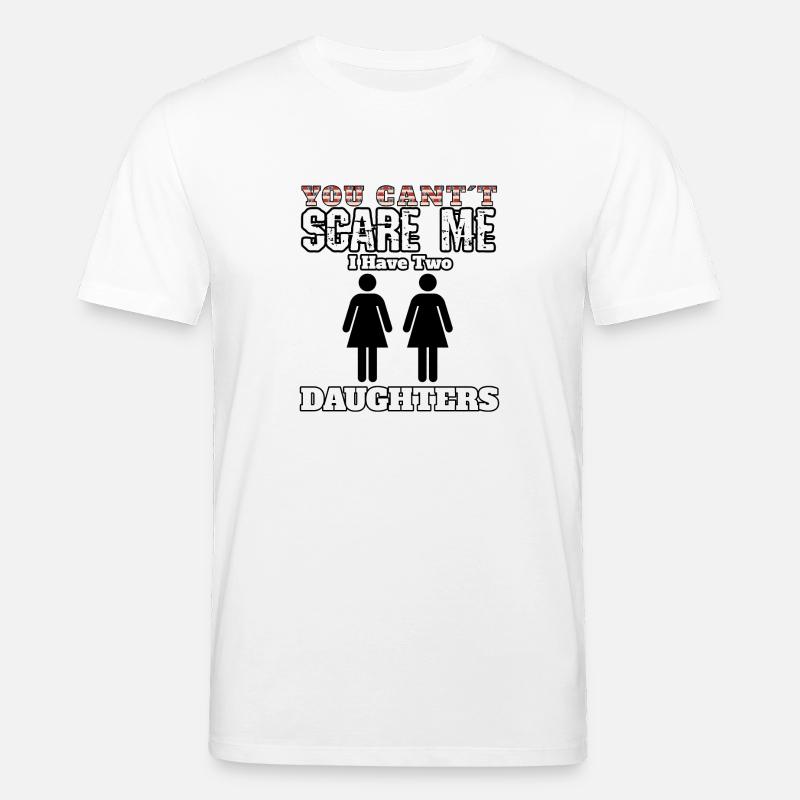 Fille de filles effrayée - T-shirt bio CREATOR Stanley/Stella Unisexe - blanc