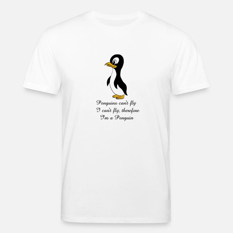 Pinguin Sprüche - Stanley/Stella Unisex Bio-T-Shirt CREATOR  - Weiß