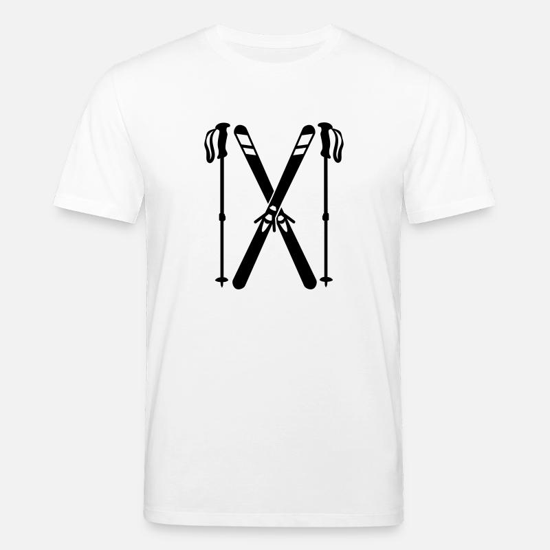 Skifahren - Stanley/Stella Unisex Bio-T-Shirt CREATOR  - Weiß