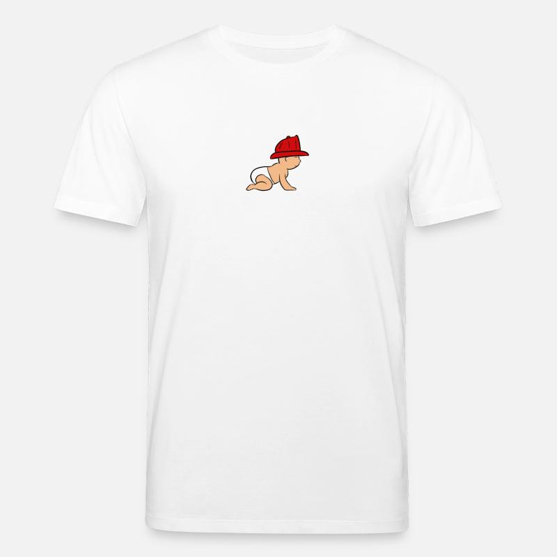 Bébé pompier bébé pompier - T-shirt bio CREATOR Stanley/Stella Unisexe - blanc