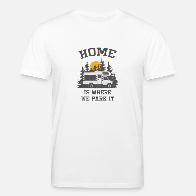 Camper Camping Wohnmobil - Stanley/Stella Unisex Bio-T-Shirt CREATOR  - Weiß