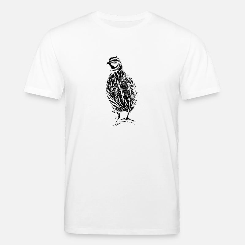 Conception de caille - T-shirt bio CREATOR Stanley/Stella Unisexe - blanc