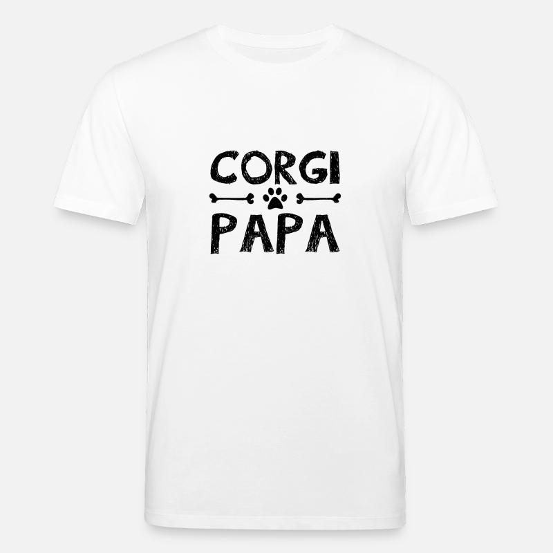 Corgi dad - Stanley/Stella Unisex Bio-T-Shirt CREATOR  - Weiß