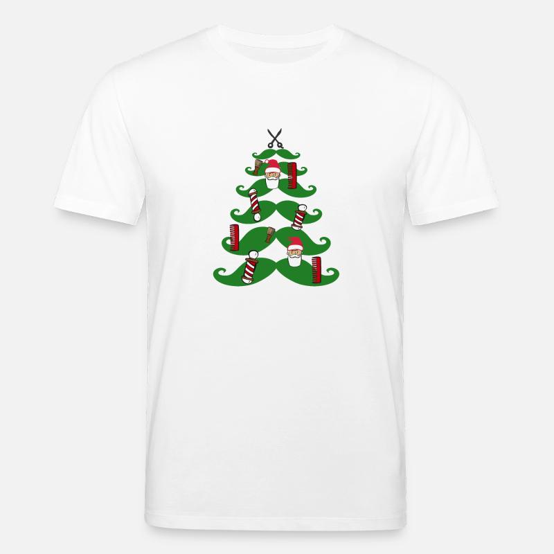 Salon de coiffure Noël - T-shirt bio CREATOR Stanley/Stella Unisexe - blanc