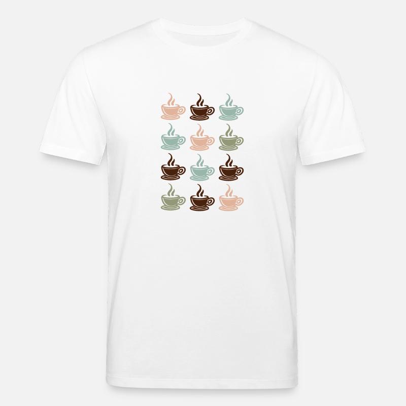 Kaffee - Stanley/Stella Unisex Bio-T-Shirt CREATOR  - Weiß