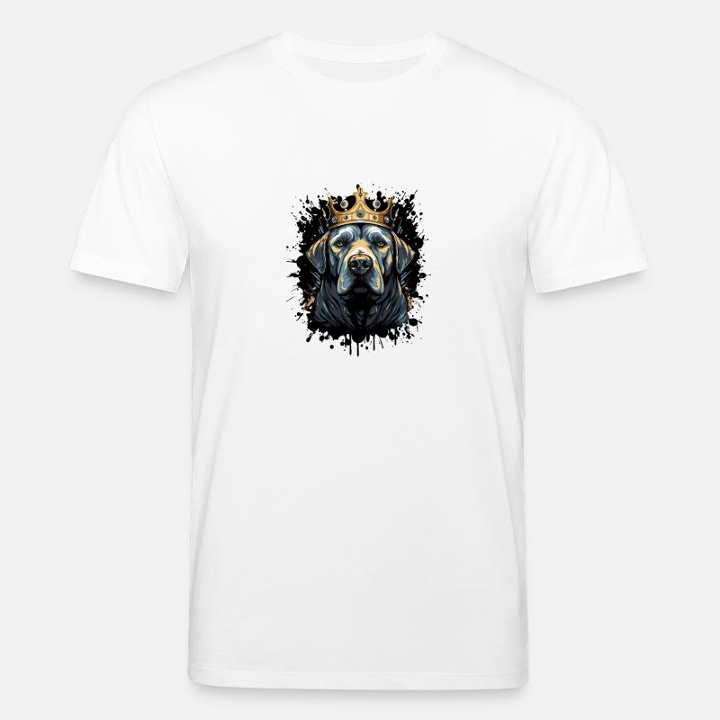 boxer hund tier krone - Stanley/Stella Unisex Bio-T-Shirt CREATOR  - Weiß