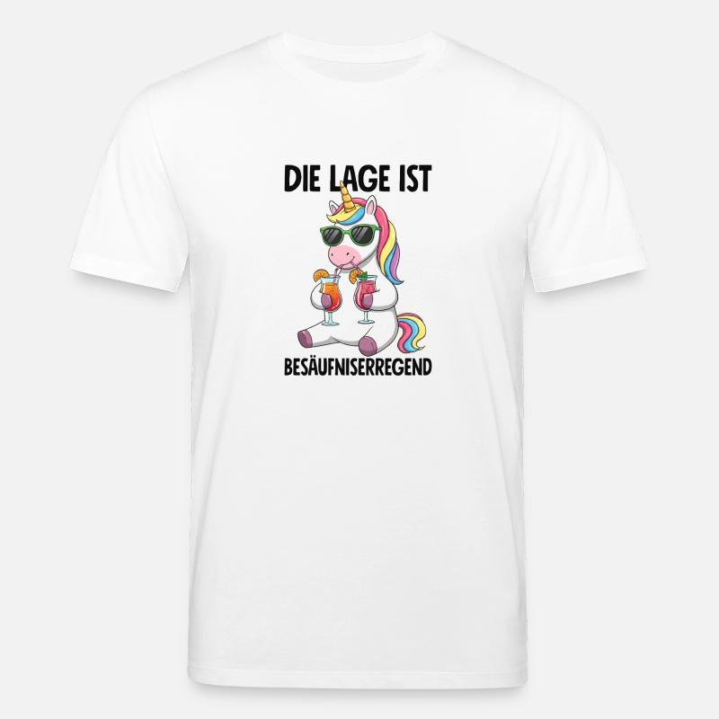 Die Lage Ist Besäufniserregend - Stanley/Stella Unisex Bio-T-Shirt CREATOR  - Weiß