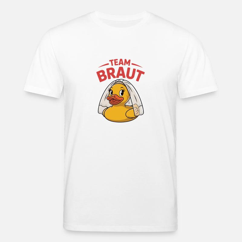 Team Braut Gummiente - Stanley/Stella Unisex Bio-T-Shirt CREATOR  - Weiß