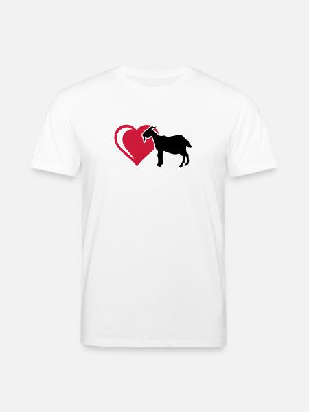 Ziege Herz - Stanley/Stella Unisex Bio-T-Shirt CREATOR - Weiß