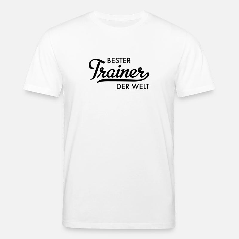 bester trainer der welt - Stanley/Stella Unisex Bio-T-Shirt CREATOR  - Weiß