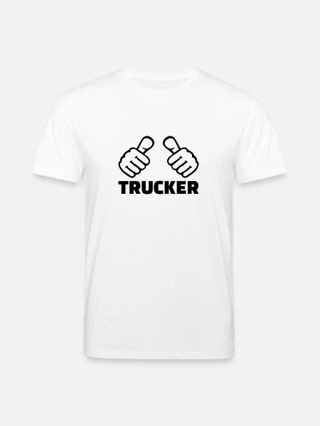 Trucker - Stanley/Stella Unisex Bio-T-Shirt CREATOR  - Weiß