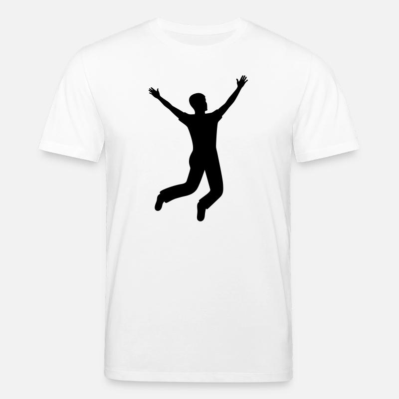 Freudensprung machen - Stanley/Stella Unisex Bio-T-Shirt CREATOR  - Weiß