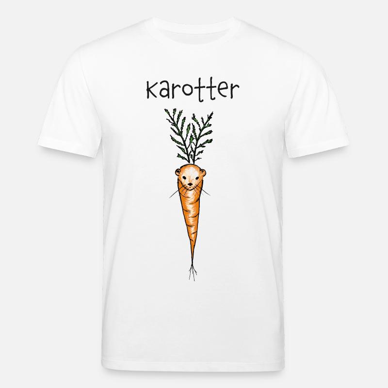 Karotter - Otter, Karotte - Stanley/Stella Unisex Bio-T-Shirt CREATOR  - Weiß