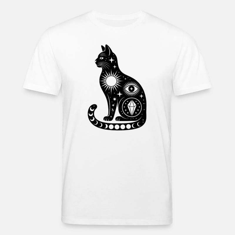 Cosmic Cat - Logo d'Astonomy cool - T-shirt bio CREATOR Stanley/Stella Unisexe - blanc