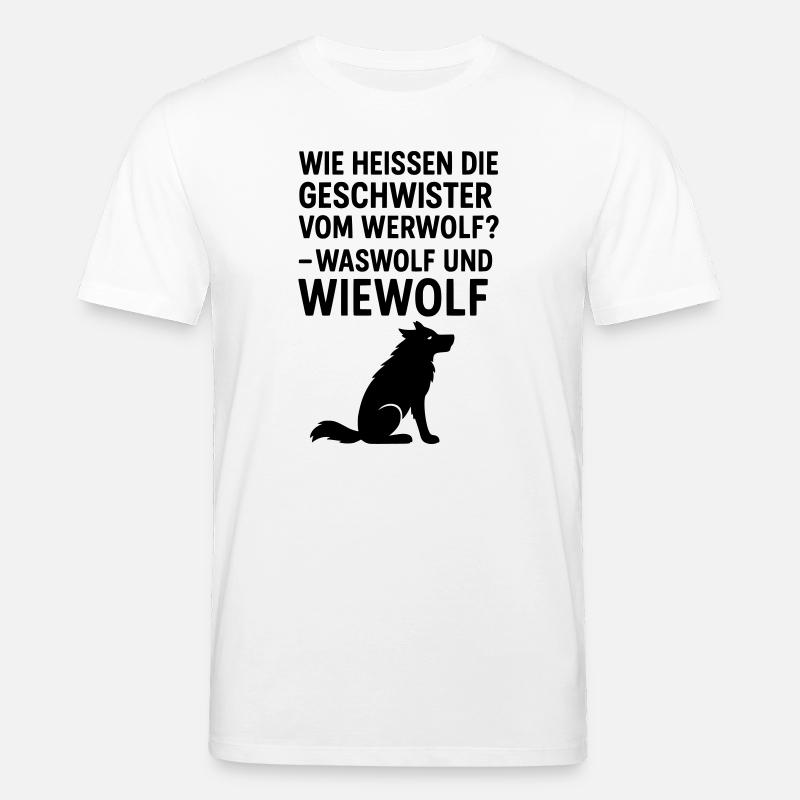werwolf witziger spruch kinder grundschule - Stanley/Stella Unisex Bio-T-Shirt CREATOR  - Weiß