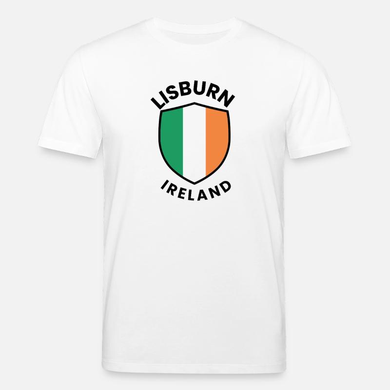 Drapeau d’Irlande de Lisburn - T-shirt bio CREATOR Stanley/Stella Unisexe - blanc