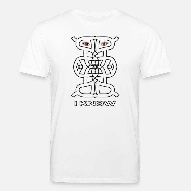 Ich weiß – Abstrakter symbolischer Beobachter - Stanley/Stella Unisex Bio-T-Shirt CREATOR  - Weiß