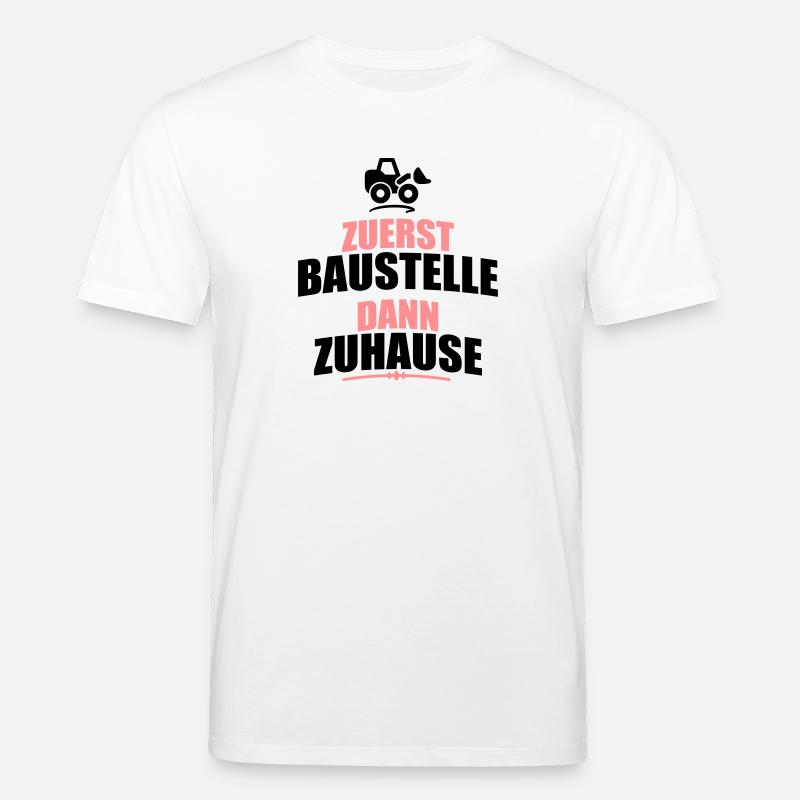 chantier de construction - T-shirt bio CREATOR Stanley/Stella Unisexe - blanc