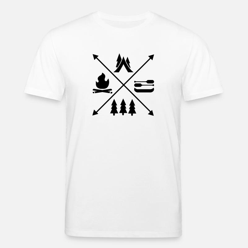 Camping - T-shirt bio CREATOR Stanley/Stella Unisexe - blanc