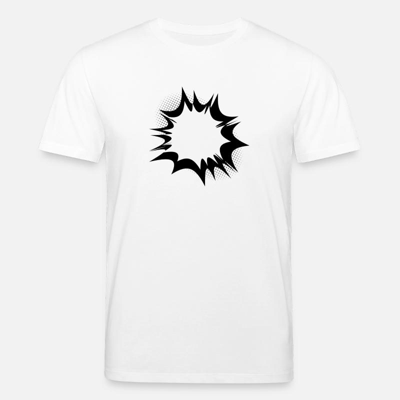 Speech comic bulle explosion - T-shirt bio CREATOR Stanley/Stella Unisexe - blanc