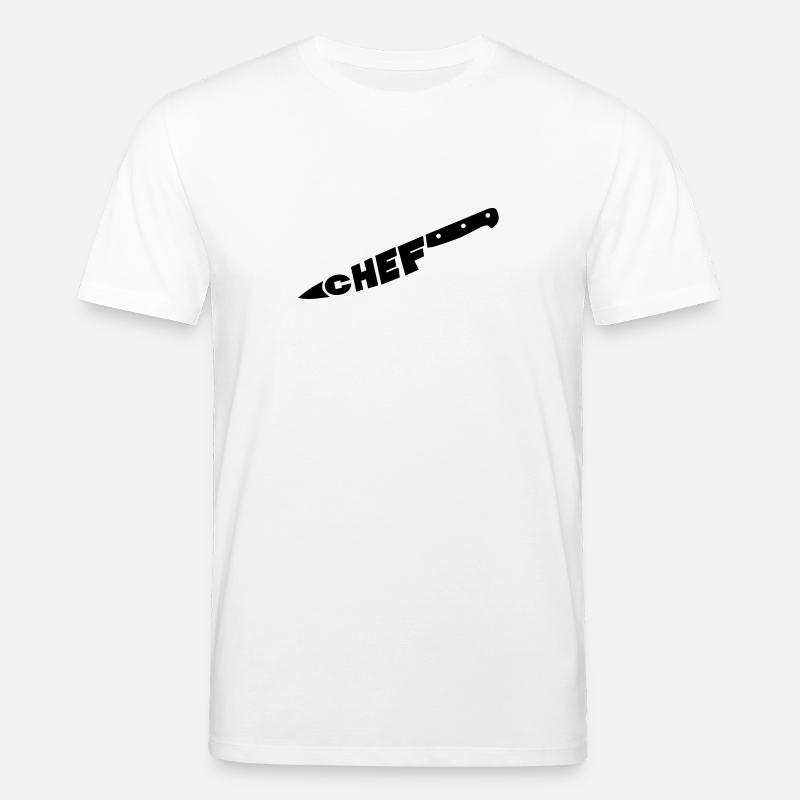 chef couteau - Stanley/Stella Unisex Bio-T-Shirt CREATOR  - Weiß