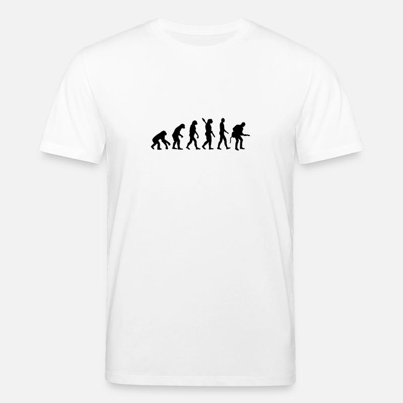 Evolution Rock musician - Stanley/Stella CREATOR Unisex Organic T-Shirt - white