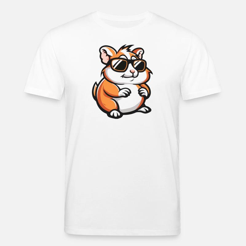 Hamster Bande Dessinée Cool - T-shirt bio CREATOR Stanley/Stella Unisexe - blanc