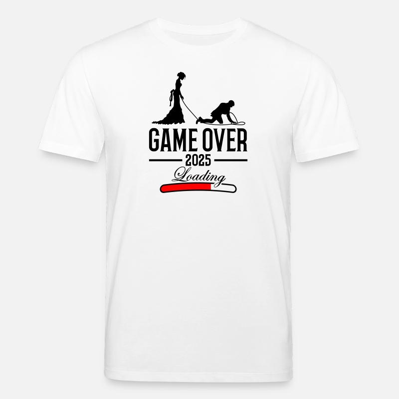 Wedding Loading 2025 Game Over - T-shirt bio CREATOR Stanley/Stella Unisexe - blanc