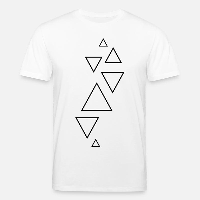 triangles formes hipster - T-shirt bio CREATOR Stanley/Stella Unisexe - blanc