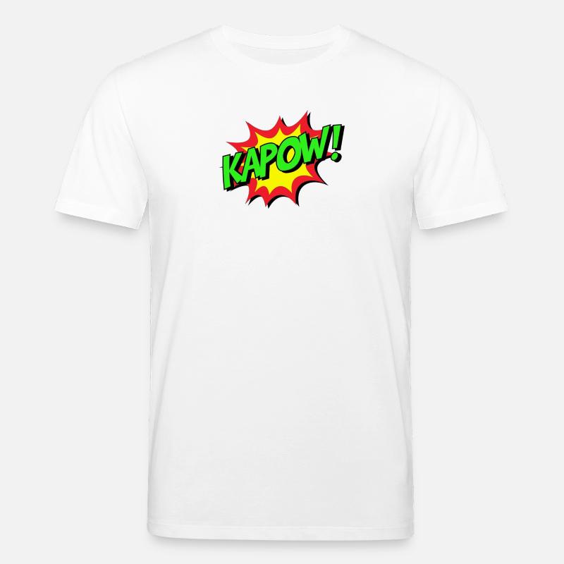 KAPOW Explosion de la bande dessinée - T-shirt bio CREATOR Stanley/Stella Unisexe - blanc
