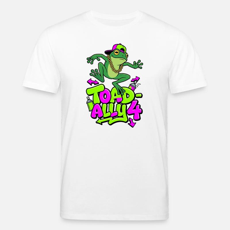 Toad-Ally 4 Cool Toad - Stanley/Stella CREATOR Unisex Organic T-Shirt - white