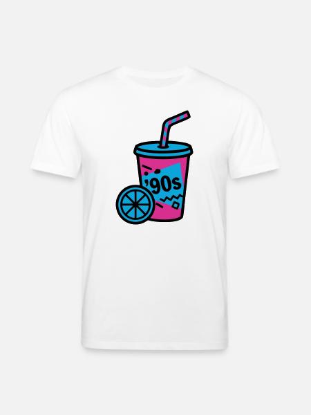 90s Retro Becher Slush Sommer - Stanley/Stella Unisex Bio-T-Shirt CREATOR - Weiß