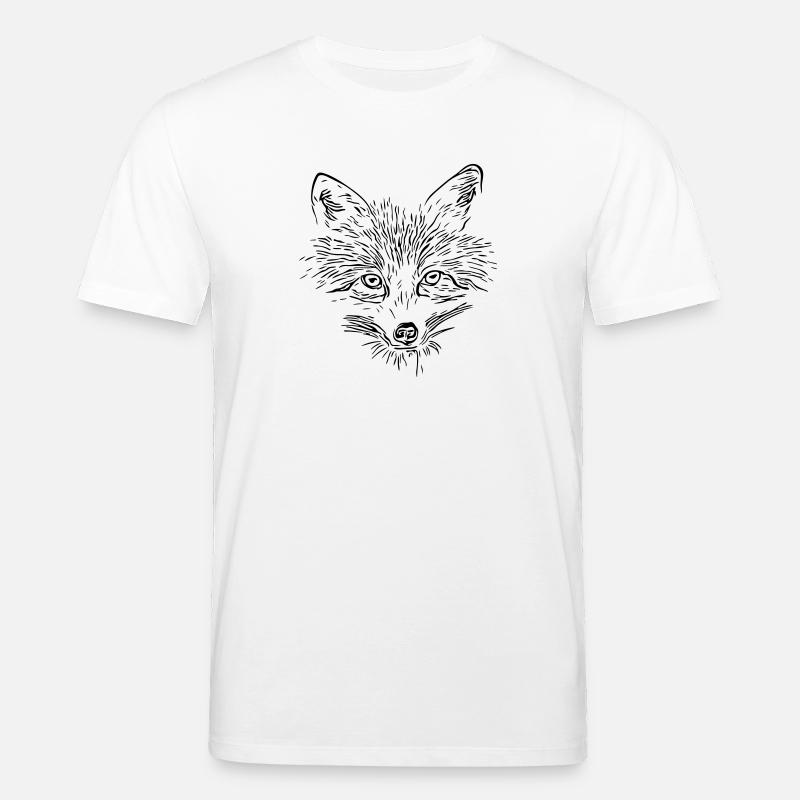 Fuchs Gesicht - Fox Face - Stanley/Stella Unisex Bio-T-Shirt CREATOR  - Weiß