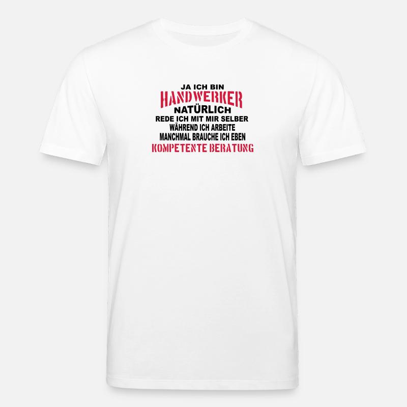 Handwerker Beratung - Stanley/Stella Unisex Bio-T-Shirt CREATOR  - Weiß