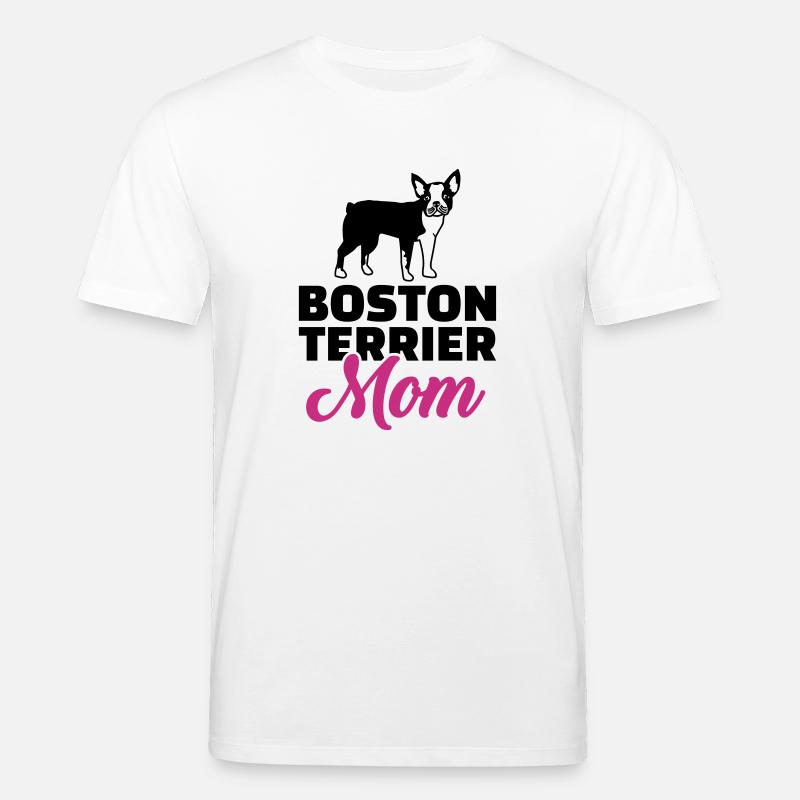 Boston Terrier - Stanley/Stella CREATOR Unisex Organic T-Shirt - white