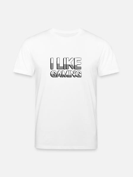 I LIKE GAMING - Gaming - Stanley/Stella CREATOR Unisex Organic T-Shirt - white