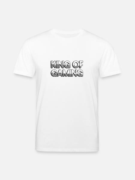 KING OF GAMING - Gaming - Stanley/Stella CREATOR Unisex Organic T-Shirt - white