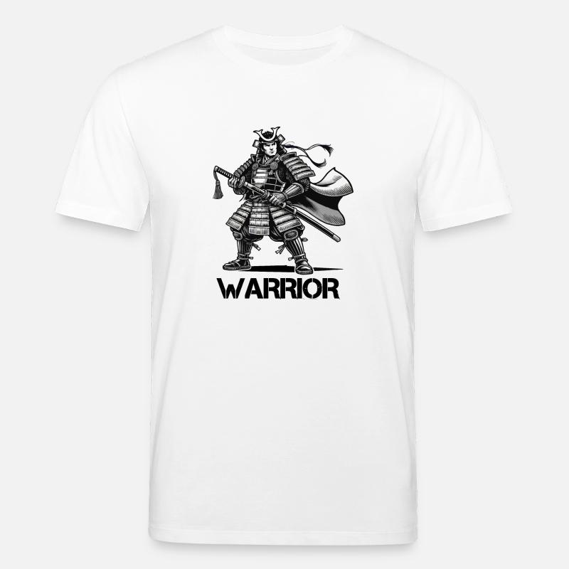 Samurai Comic - Stanley/Stella Unisex Bio-T-Shirt CREATOR  - Weiß