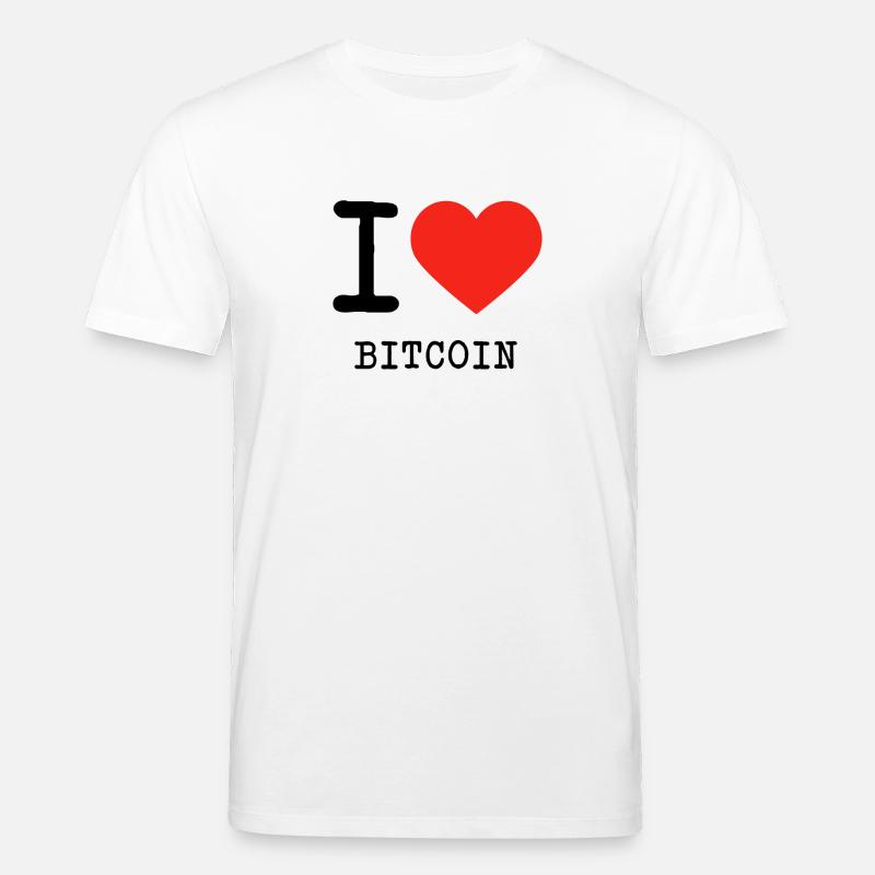 I love Bitcoin - Stanley/Stella Unisex Bio-T-Shirt CREATOR  - Weiß