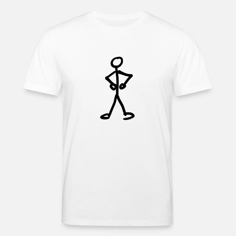 Strichmännchen - Stanley/Stella Unisex Bio-T-Shirt CREATOR  - Weiß